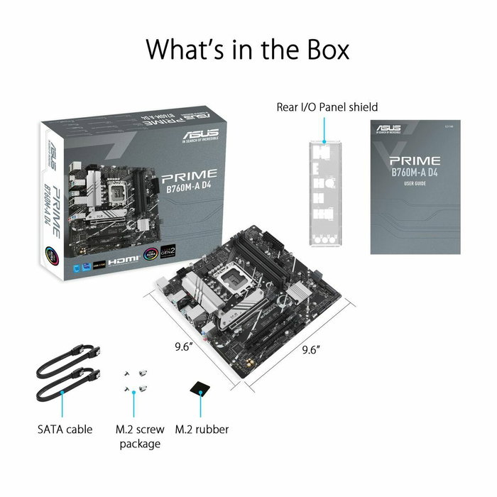Asus PRIME B760M-A D4-CSM micro ATX DDR4 Asus PRIME B760M-A D4-CSM micro ATX DDR4