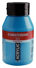 Amsterdam Standard Series Peinture acrylique Bleu Brillant 564, 1000 ml