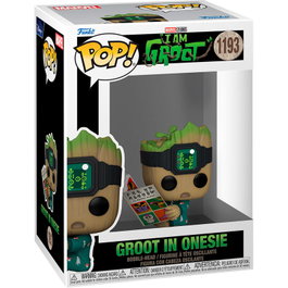 Funko Pop Marvel Groot en pyjama avec livre