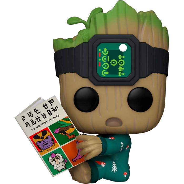 Funko Pop Marvel Groot en pyjama avec livre Funko Pop Marvel Groot en pyjama avec livre