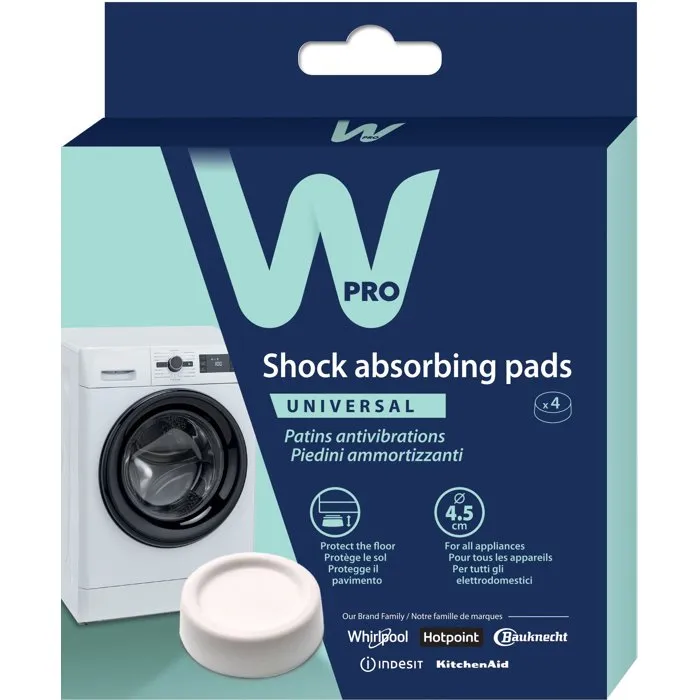 Wpro Patins anti-vibrations SHA024 - Lot de 4