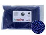 Innspiro Perles de rocaille en verre rond argenté et bleu marine 2,3 mm 500g