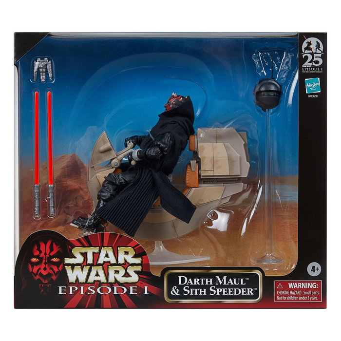 Hasbro Star Wars The Black Series Darth Maul & Sith Speeder 25th Anniversary