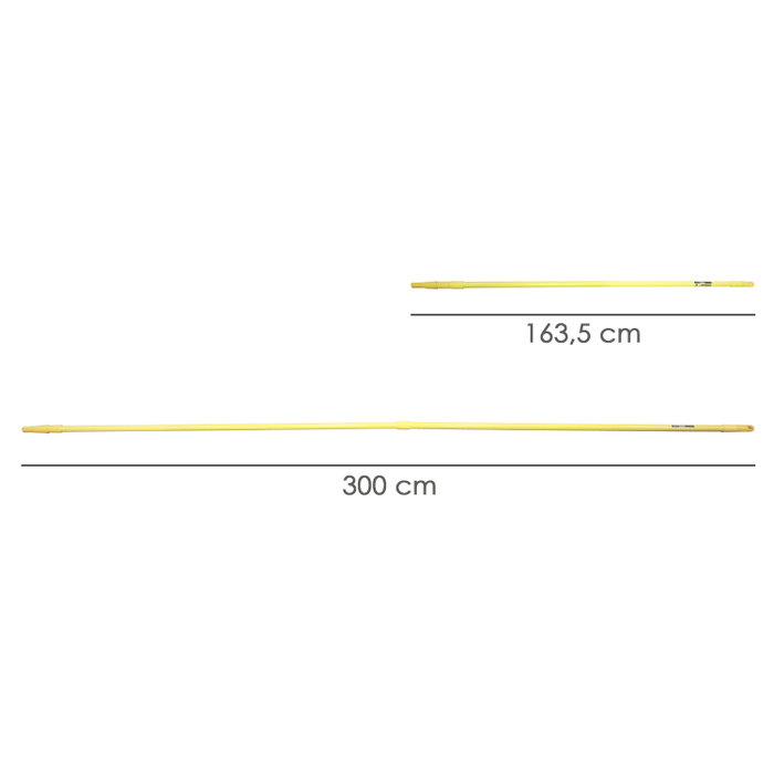WOLFPACK LINEA PROFESIONAL Manche Métallique Extensible Multiuso 3 Mètres WOLFPACK LINEA PROFESIONAL Manche Métallique Extensible Multiuso 3 Mètres