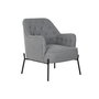 Fauteuil DKD Home Decor Gris Métal 65 x 73 x 79,5 cm