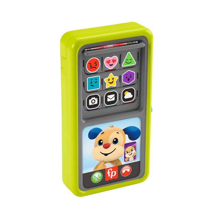 Fisher-Price Smartphone Jouet Éducatif et Musical Desliza y Aprende avec 4 Langues (Espagnol, Italien, Portugais, Anglais) pour Enfants 9 Mois et Plus HN45