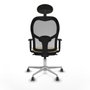 Piqueras y Crespo Chaise de Bureau avec Appui-tête Jorquera 1D086G1 Crème