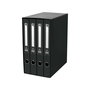 Reliure à anneaux Liderpapel MD42 Noir Moyen 4 Unités