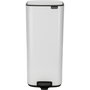Brabantia Bo Poubelle à pédale 30 L blanc