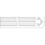Ledvance Profil moyen pour bandes LED PM03/E/19X19/10/1 1M Gris