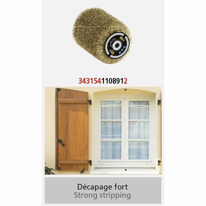 Fartools Brosse abrasive fil laitonné 0,3 mm Ø80 mm