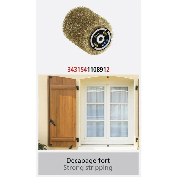 Fartools Brosse fil laitonné 0,3 mm x 80 mm - Pour décaper et dégriser le bois, métal et pierre - Compatible REX80 Fartools Brosse fil laitonné 0,3 mm x 80 mm - Pour décaper et dégriser le bois, métal et pierre - Compatible REX80