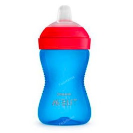 AVENT Verre avec buse dure bleu 300ml +12 mois