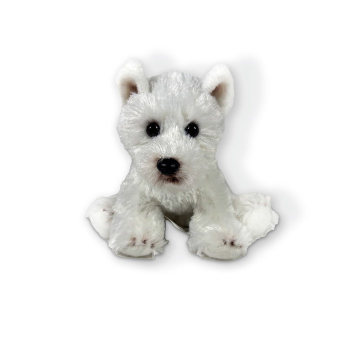 DEQUBE Peluche Westie Terrier Blanc Assis 12cm Licence BOCALAN 939D00260 DEQUBE Peluche Westie Terrier Blanc Assis 12cm Licence BOCALAN 939D00260