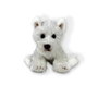 DEQUBE Peluche Westie Terrier Blanc Assis 12cm Licence BOCALAN 939D00260