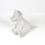 DEQUBE Peluche Westie Terrier Blanc Assis 12cm Licence BOCALAN 939D00260