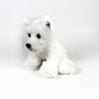 DEQUBE Peluche Westie Terrier Blanc Assis 12cm Licence BOCALAN 939D00260