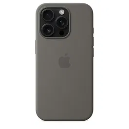Apple iPhone 16 Pro Coque Silicone avec MagSafe - Gris Pierre