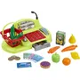 Ecoiffier - Chariot de supermarché avec caisse enregistreuse jouet - Ensemble fruits, légumes, pâtes, pâtisserie, argent pour enfant - Jouet éducatif fabrication France