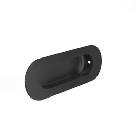 ALK Poignée encastrée pour porte coulissante 120x40 mm Noir Inox
