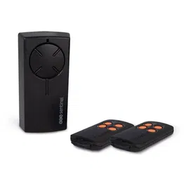 Scs Sentinel SENTINEL - Kit récepteur radio universel 12V/24V pour portail et garage avec 2 télécommandes (touches oranges) - RadioGate Kit