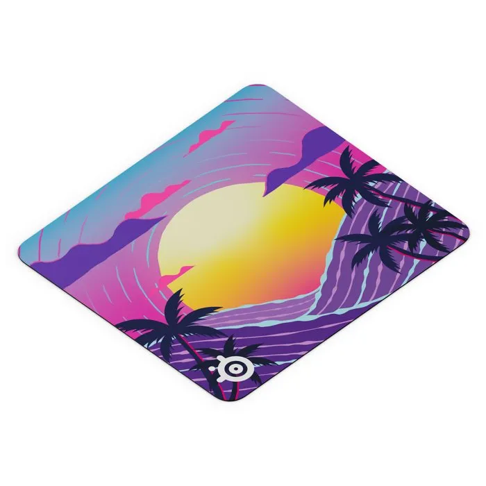 SteelSeries Tapis de souris gaming QcK L - Neon Sunset - 450 mm x 400 mm x 2 mm