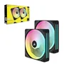 Corsair Kit Ventilateurs CO-9051004-WW QX140 RGB iCUE LINK 140 mm PWM Noir/Blanc - Refroidissement PC