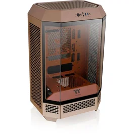 Thermaltake CA-1Y4-00SGWN-00 The Tower 300 - Boîtier PC Mini Tour Micro-ATX/Mini-ITX - 3 faces vitre trempée, Ports Type-C/USB 3.0/HD Audio - Couleur Gravel Sand