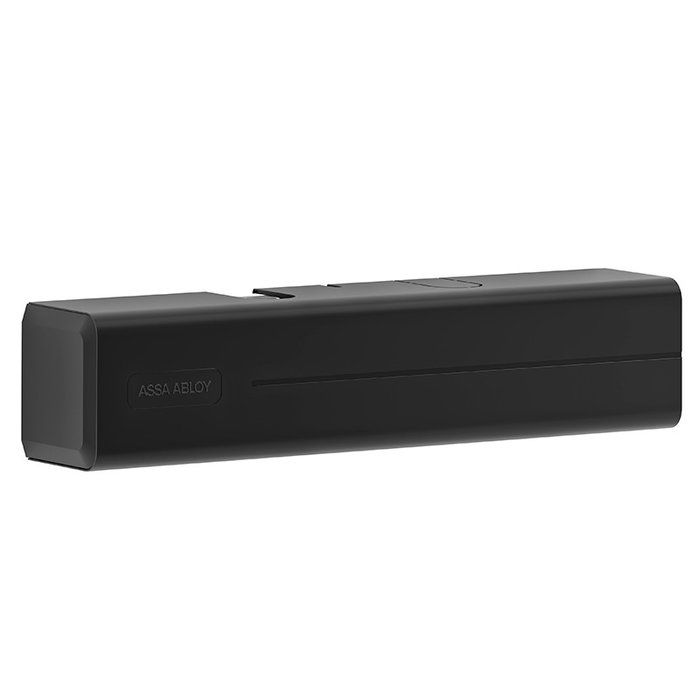 DUVER Cuerpo de ferme-porte Tesa DC340 pour portes intérieures - Finition argent/noir