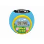 Lexibook Réveil Projecteur avec Veilleuse 3 Couleurs, Alarme et Minuteur pour Enfant Peppa Pig - Écran LCD Rétroéclairé Bleu