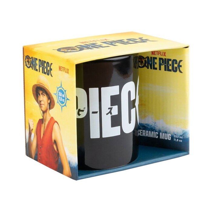 Tasse en Céramique ERIK 350ml Logo One Piece - Compatible Lave-vaisselle et Micro-ondes