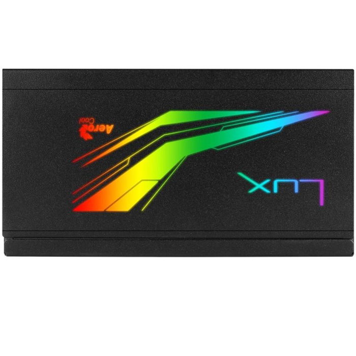 Aerocool LUXRGB550M Alimentation PC 550W 80 Plus Bronze Semi-Modulaire RGB Noir