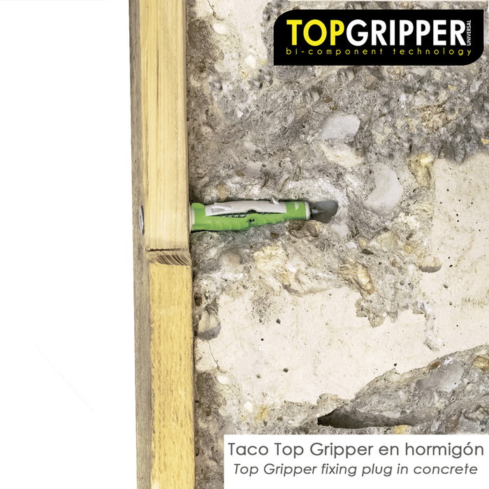 WOLFPACK LINEA PROFESIONAL Chevilles Topgripper Bimaterial Ø 5 mm (Boîte de 200 unités)