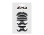 Set de 7 modèles de moustaches adhésives pour déguisements comiques