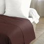 Lovely Home Drap plat Marron chocolat 240 x 300 cm