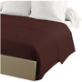 Lovely Home Drap plat Marron chocolat 240 x 300 cm