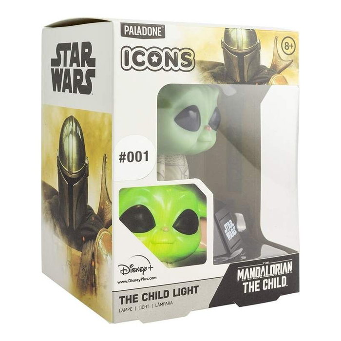 PALADONE - Lampe d'ambiance Yoda The Child Star Wars Icons - 12 cm - Veilleuse - Fonctionne avec 2 piles AAA
