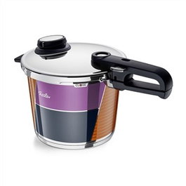 Fissler 624-411-06-070/0 Vitavit® - Olla a presión / Cocotte-minute 22 cm - 6 L - Édition Anniversaire - Compatible induction - Système sécurité tricolor