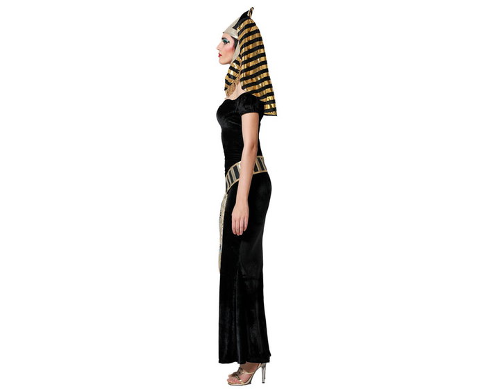 atosa Déguisement Égyptienne Noir Femme Adulte XS-S