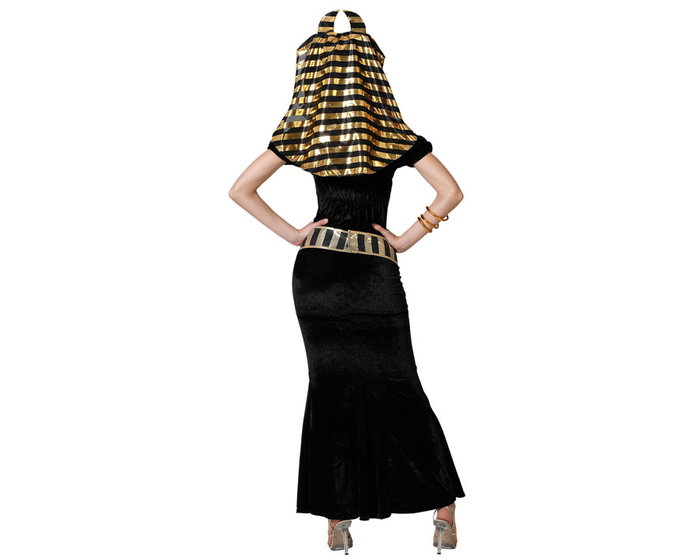 atosa Déguisement Égyptienne Noir Femme Adulte XS-S