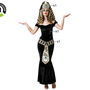 Déguisement égyptien femme adulte noir avec accessoires (Vestido, cinturón, tocado) - XS-S
