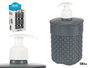 Berilo Distributeur de savon plastique 580 ml anthracite 9 x 16.5 x 9 cm (Set de 36)