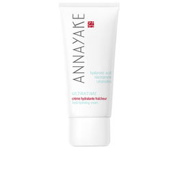 Annayake ULTRATIME - Crème Hydratante et Rafraîchissante 50 ml, à l'Acide Hyaluronique, Céramides, Niacinamide, Texture Gel-Crème Bleue, pour Peaux Normales à Sèches