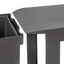 Emuca Poubelle de recyclage 30L, Gris anthracite