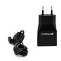 Phoenix Technologies Chargeur USB 5V Double Port 2A avec Câble Micro USB