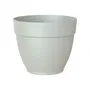 Artevasi Pot de Fleurs CAPRI CAMPANA - Résistant au Gel, Gris Clair, 35 x 35 x 29.4 cm (H) - Plastique, 20 L - Intérieur/Extérieur