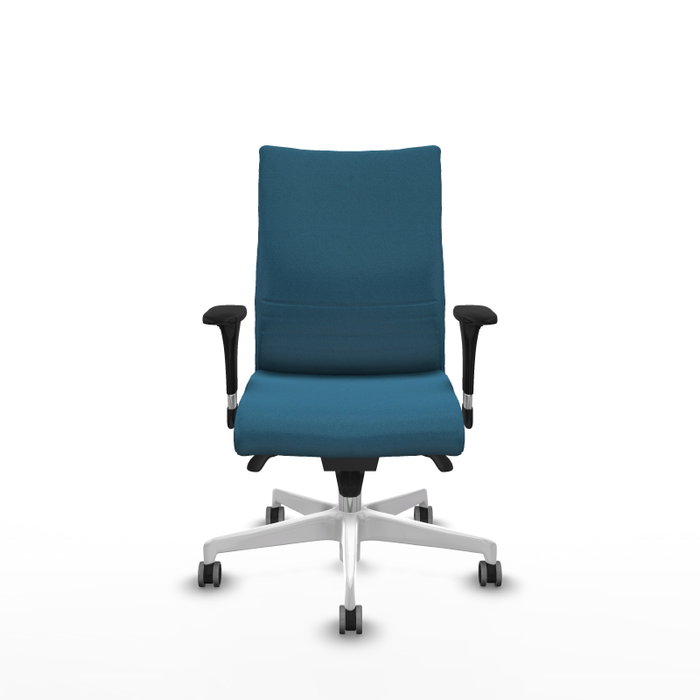 Piqueras Y Crespo Chaise de bureau Albacete confidente, Vert pétrole, Mécanisme Sincro, Base Blanche, Accoudoirs 1D, Roues 65mm Piqueras Y Crespo Chaise de bureau Albacete confidente, Vert pétrole, Mécanisme Sincro, Base Blanche, Accoudoirs 1D, Roues 65mm