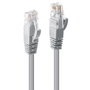 Lindy Câble réseau Ethernet Cat.6 U/UTP Gris 10 m, Contacts plaqués or, Système anti-accroc, pour Gigabit Ethernet 1 GBase-T