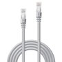 Lindy Câble réseau Ethernet Cat.6 U/UTP Gris 10 m, Contacts plaqués or, Système anti-accroc, pour Gigabit Ethernet 1 GBase-T