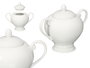 Vessia Sucrier porcelaine blanc avec anses 15x12x10 cm (Set de 36)